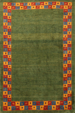 Contemporary Dark Bronze Brown Modern Rug, con2811