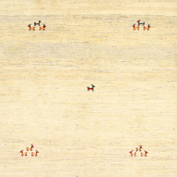 Sideview of Machine Washable Contemporary Brown Gold Rug, wshcon2813