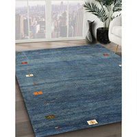 Contemporary Blue Modern Rug, con2814