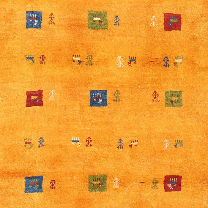 Contemporary Neon Orange Modern Rug, con2818