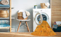 Machine Washable Contemporary Neon Orange Rug in a Washing Machine, wshcon2818