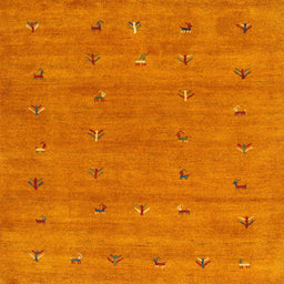 Sideview of Machine Washable Contemporary Orange Red Rug, wshcon2819