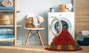 Machine Washable Contemporary Red Rug in a Washing Machine, wshcon2820