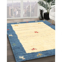 Contemporary Cadet Blue Green Modern Rug, con2822