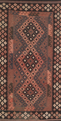 Machine Washable Contemporary Rust Pink Rug, wshcon2824