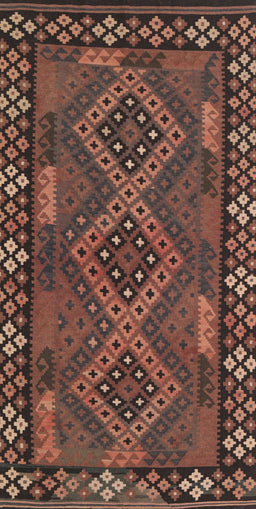 Machine Washable Contemporary Rust Pink Rug, wshcon2824
