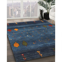 Contemporary Blue Modern Rug, con2825