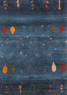 Machine Washable Contemporary Blue Rug, wshcon2825