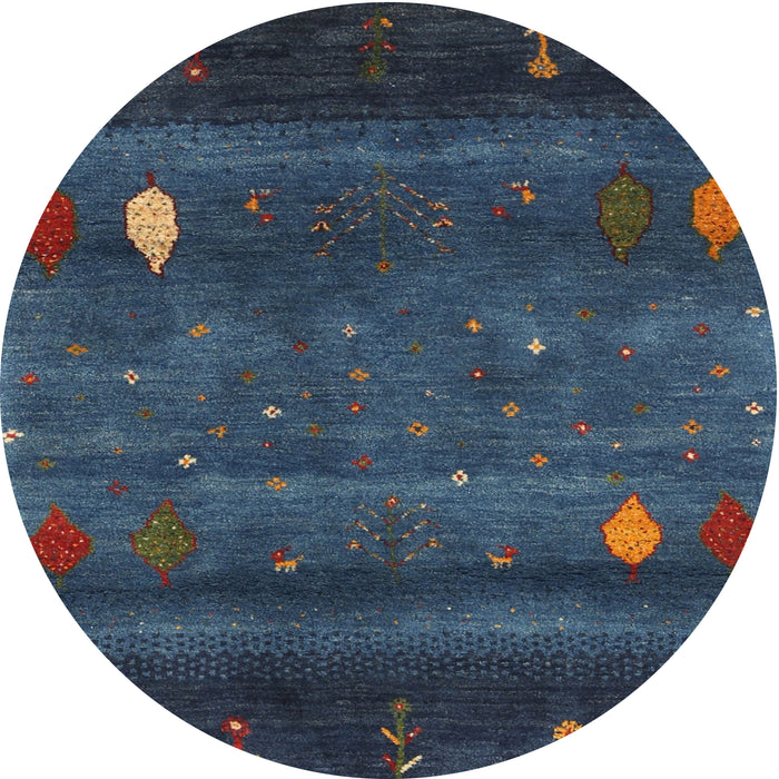Square Machine Washable Contemporary Blue Rug, wshcon2825