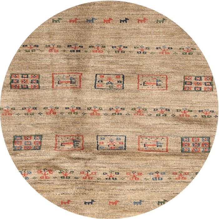 Sideview of Contemporary Sandy Brown Modern Rug, con2826