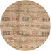 Sideview of Contemporary Sandy Brown Modern Rug, con2826