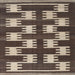 Square Contemporary Bakers Brown Modern Rug, con2828