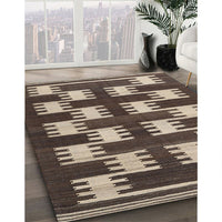 Contemporary Bakers Brown Modern Rug, con2828