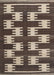 Machine Washable Contemporary Bakers Brown Rug, wshcon2828