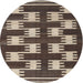 Sideview of Contemporary Bakers Brown Modern Rug, con2828