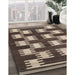 Machine Washable Contemporary Bakers Brown Rug in a Family Room, wshcon2828