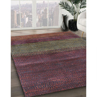 Contemporary Brown Modern Rug, con2830