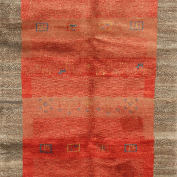 Contemporary Neon Red Modern Rug, con2832