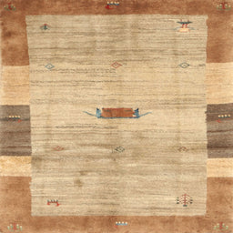 Sideview of Machine Washable Contemporary Orange Rug, wshcon2836