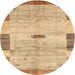 Sideview of Contemporary Orange Modern Rug, con2836