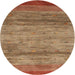 Sideview of Contemporary Red Modern Rug, con2837