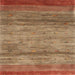 Sideview of Machine Washable Contemporary Red Rug, wshcon2837