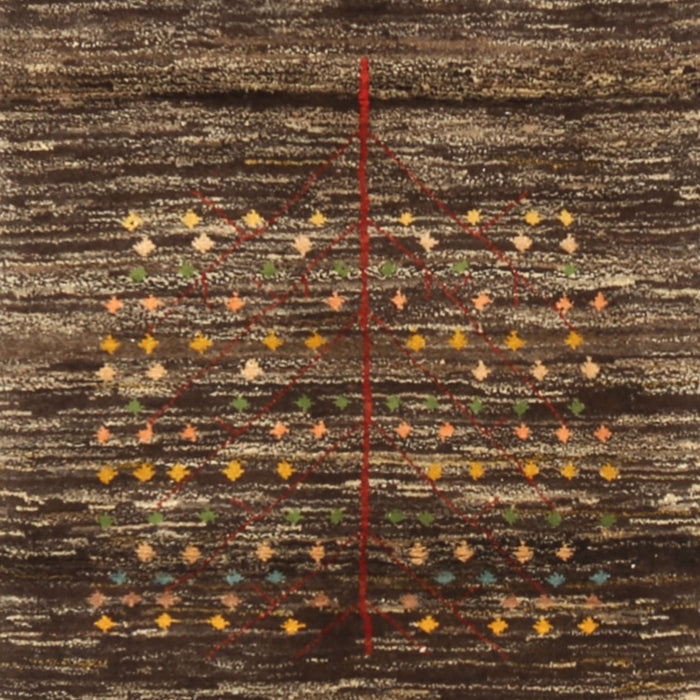 Contemporary Sienna Brown Modern Rug, con2838