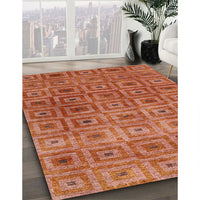 Contemporary Red Modern Rug, con283