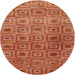 Sideview of Contemporary Red Modern Rug, con283