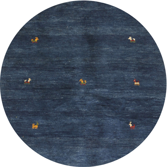 Sideview of Contemporary Blue Modern Rug, con2841