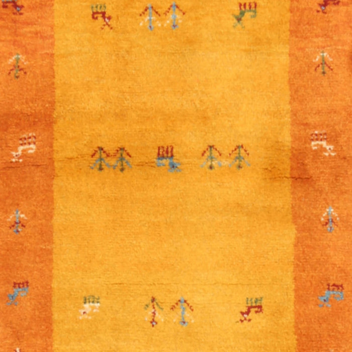 Machine Washable Contemporary Neon Orange Rug, wshcon2842