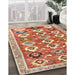 Machine Washable Contemporary Red Rug in a Family Room, wshcon2843