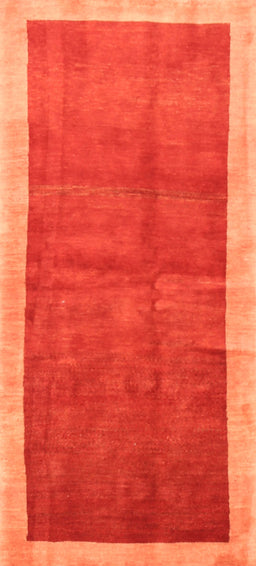Contemporary Orange Red Modern Rug, con2844