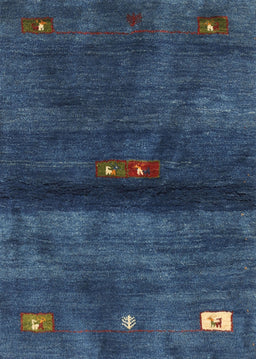 Machine Washable Contemporary Azure Blue Rug, wshcon2846