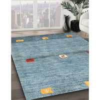 Contemporary Green Modern Rug, con2847