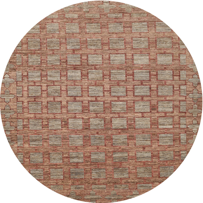 Sideview of Contemporary Light Copper Gold Modern Rug, con284