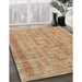 Contemporary Sandy Brown Modern Rug in Family Room, con2852