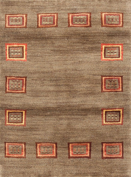 Contemporary Red Modern Rug, con2853