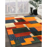 Contemporary Brown Modern Rug, con2856