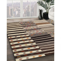 Contemporary Bakers Brown Southwestern Rug, con2857