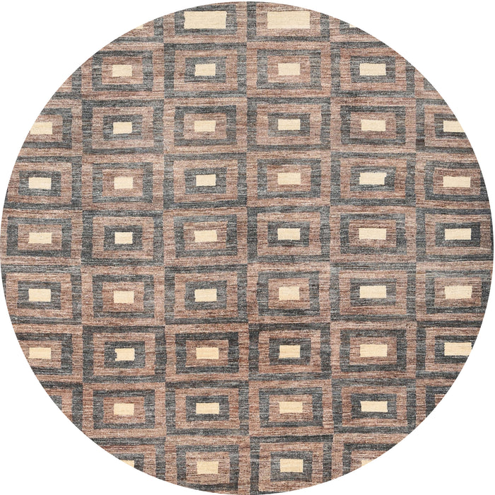 Sideview of Contemporary Tan Brown Modern Rug, con285