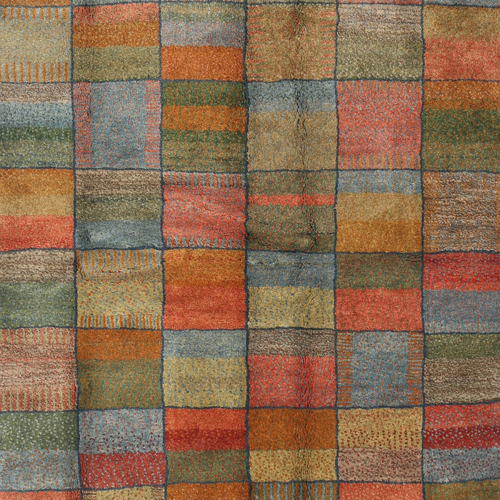 Contemporary Dark Almond Brown Modern Rug, con2862