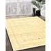 Machine Washable Contemporary Mustard Yellow Rug in a Family Room, wshcon2864