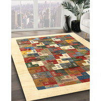 Contemporary Sienna Brown Solid Rug, con2866