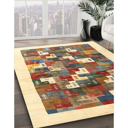 Machine Washable Contemporary Sienna Brown Rug in a Family Room, wshcon2866