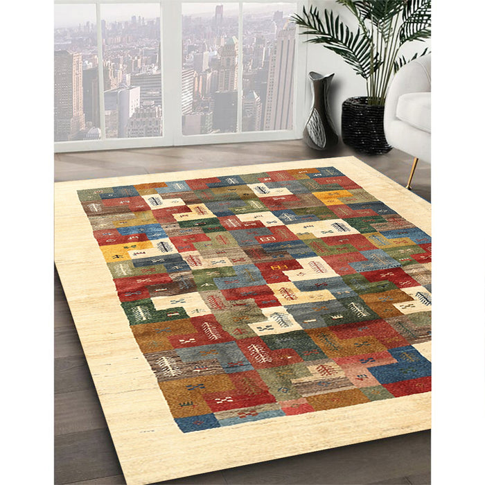 Machine Washable Contemporary Sienna Brown Rug in a Family Room, wshcon2866