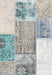 Contemporary Gray Patchwork Rug, con2868