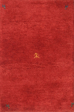 Contemporary Neon Red Modern Rug, con2870