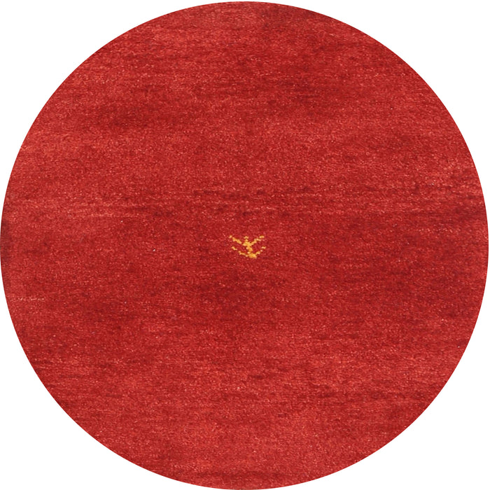 Sideview of Contemporary Neon Red Modern Rug, con2870