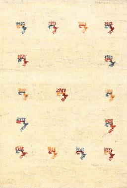 Contemporary Golden Blonde Gold Solid Rug, con2871